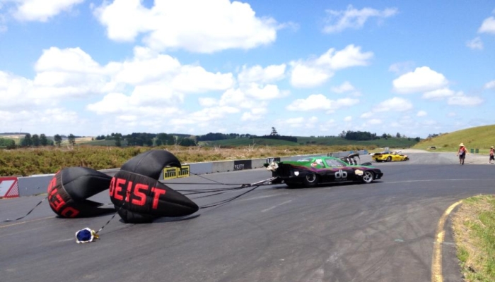 Rod coming to a stop after his first 200 mph pass