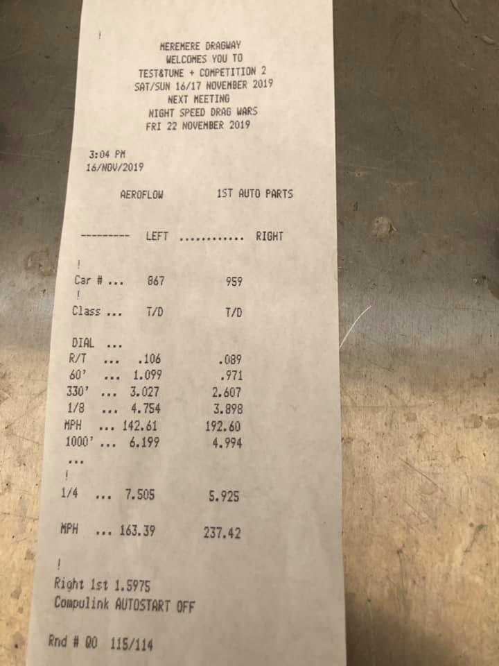Barry Plumpton recorded the first Top Doorslammer 5 second pass in New Zealand, with a 5.925. Barry Plumpton recorded the first Top Doorslammer 5 second pass in New Zealand, with a 5.925.
