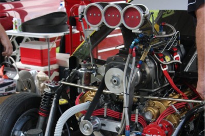 Adam Wigg. 2003 Skyline. VH45DE Nissan quad cam V8.<br>[Photo by: Melissa Cubitt]